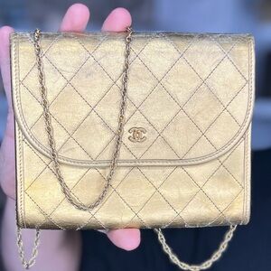 Chanel Gold Flap Bag